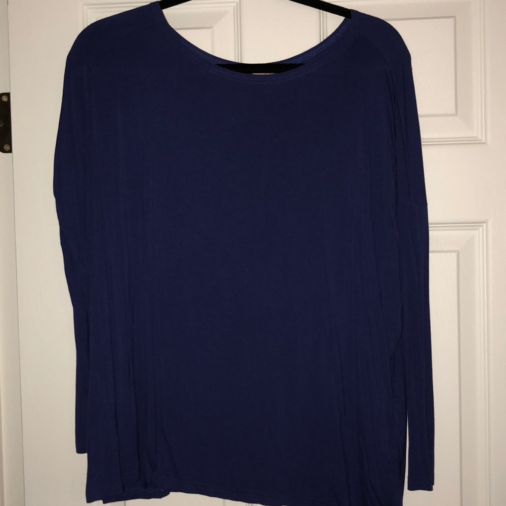 L/S Piko Navy Blue